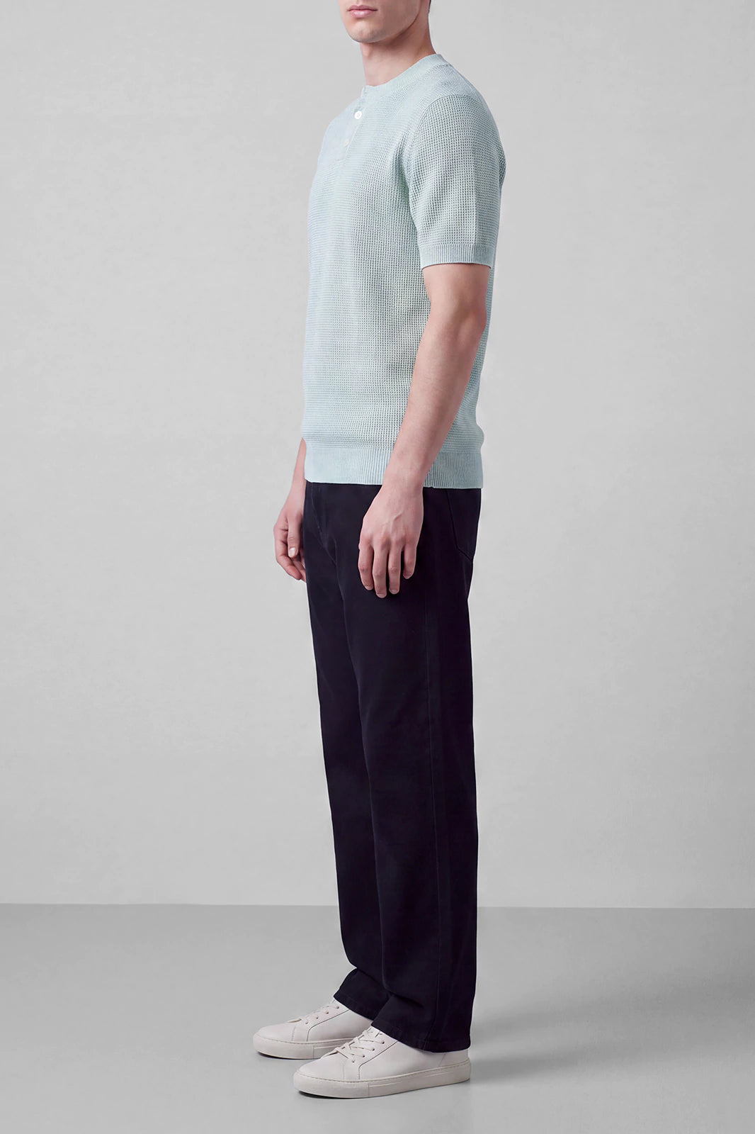 Textured Henley T-Shirt