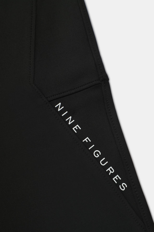 Black Double Interlock Trousers - 9figure