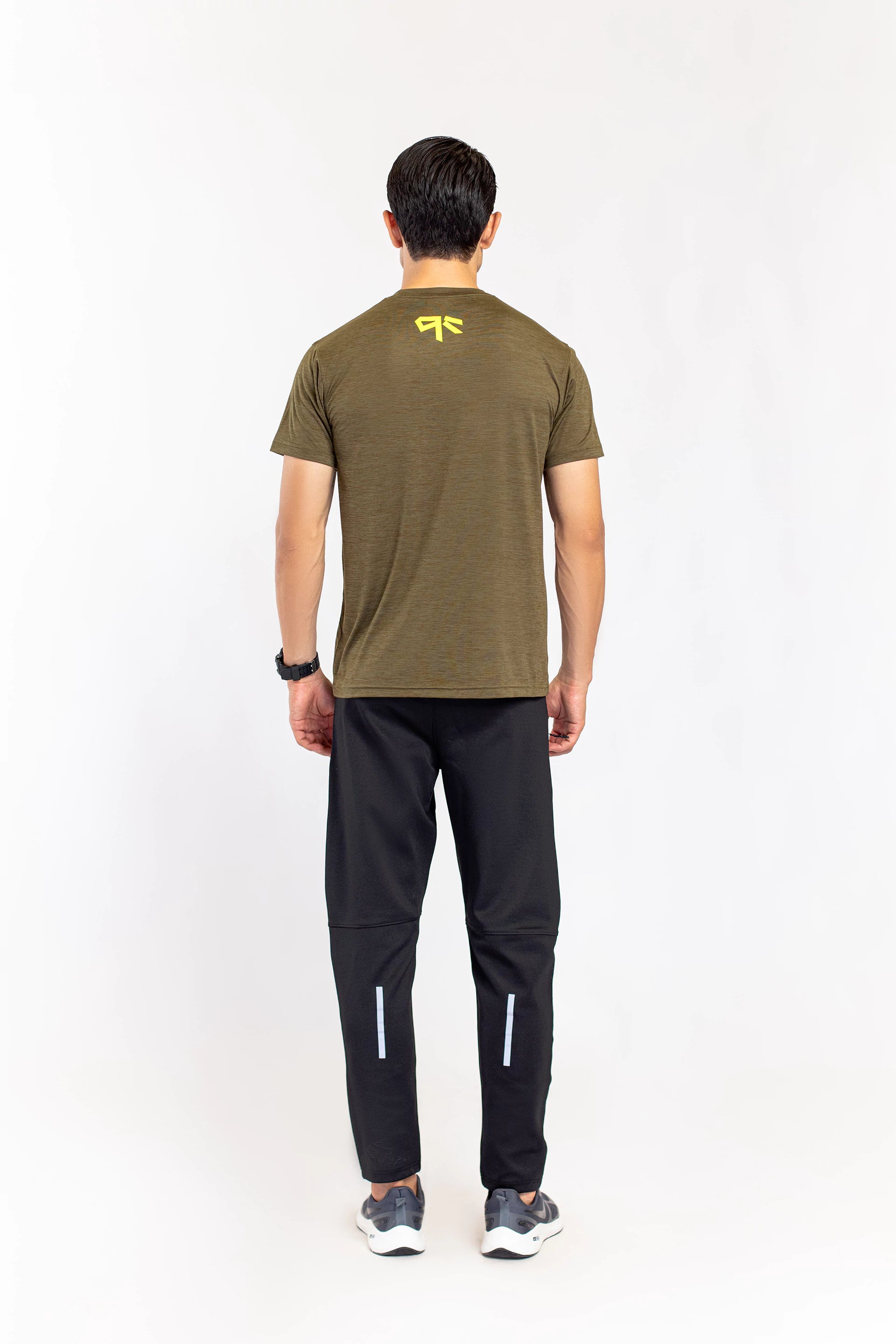 Army Green Melange T-Shirt - 9figure