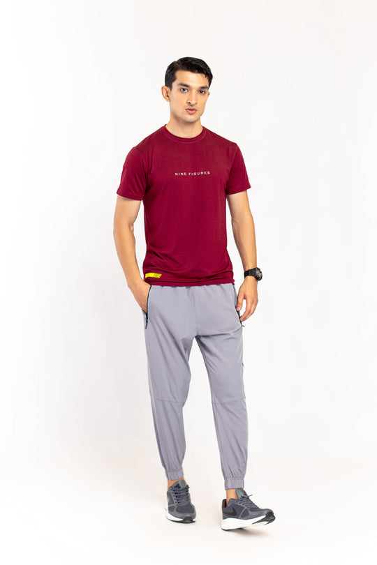 Maroon Melange T-Shirt - 9figure
