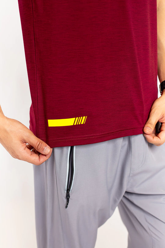 Maroon Melange T-Shirt - 9figure