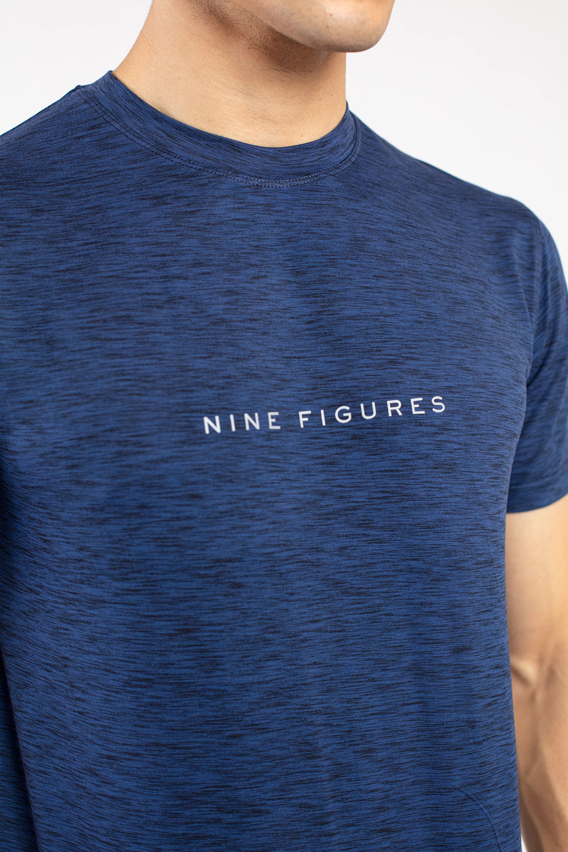 Navy Melange T-Shirt - 9figure