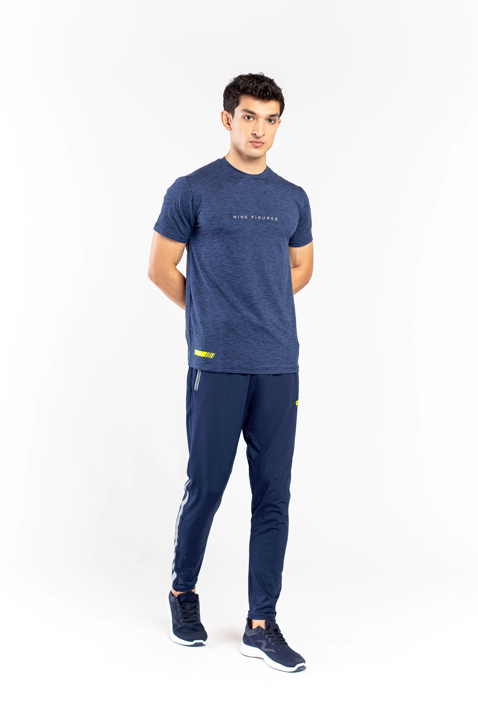 Navy Melange T-Shirt - 9figure