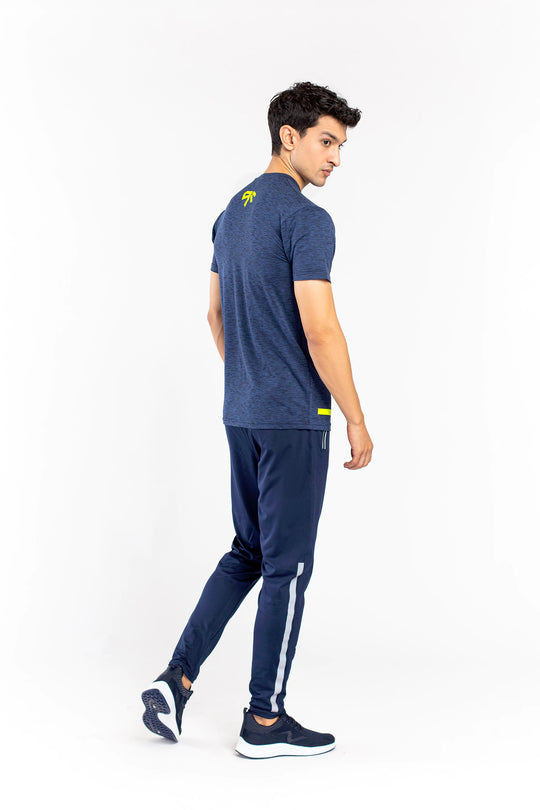 Navy Melange T-Shirt - 9figure