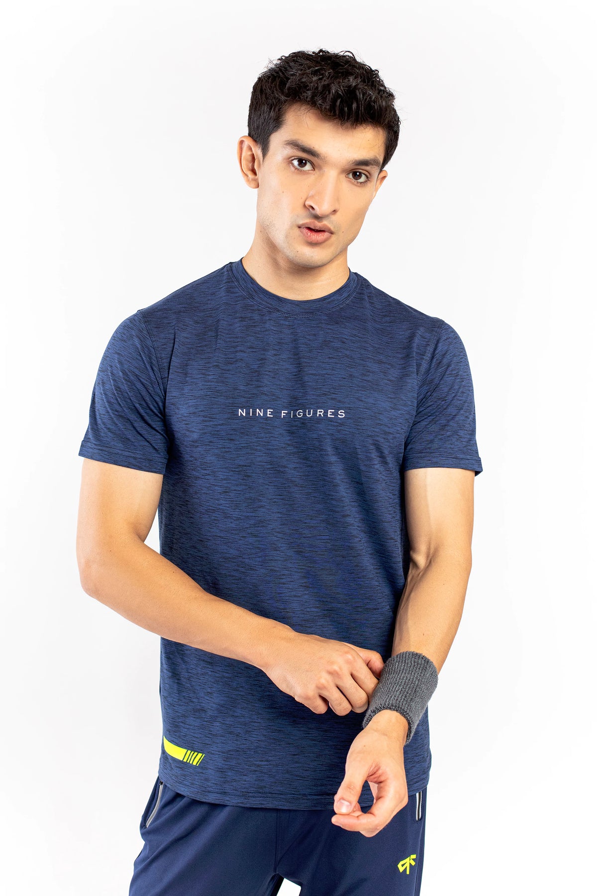 Navy Melange T-Shirt - 9figure