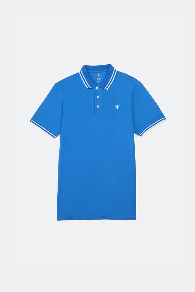 Jacquard Collar Polo Shirt - 9figure