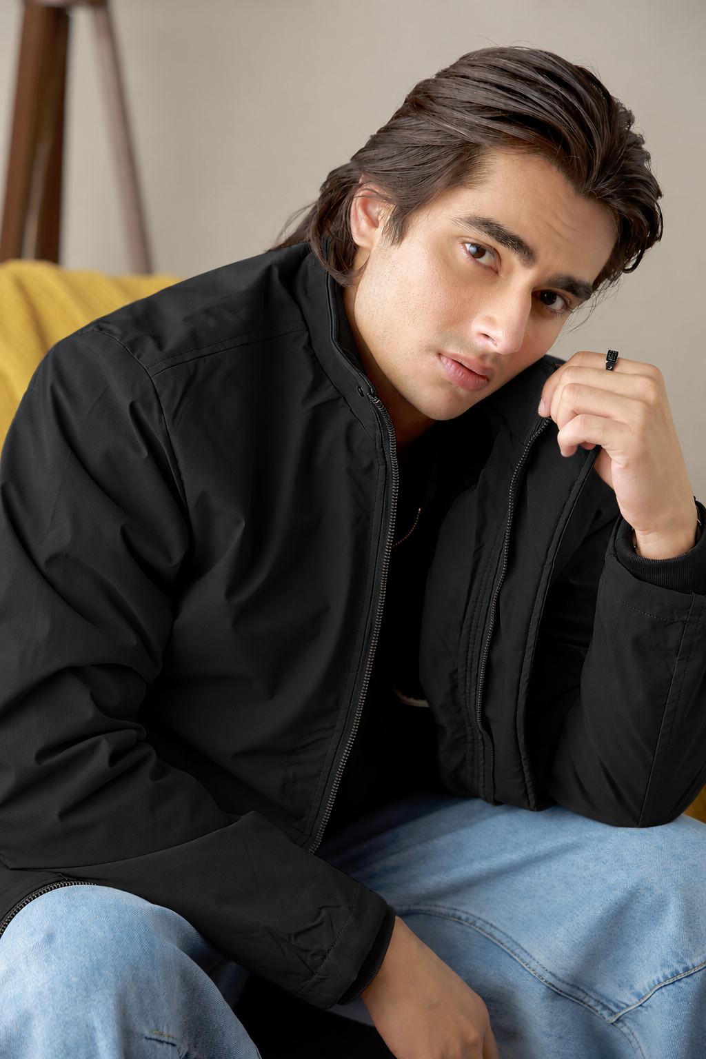 Mock Neck Jacket