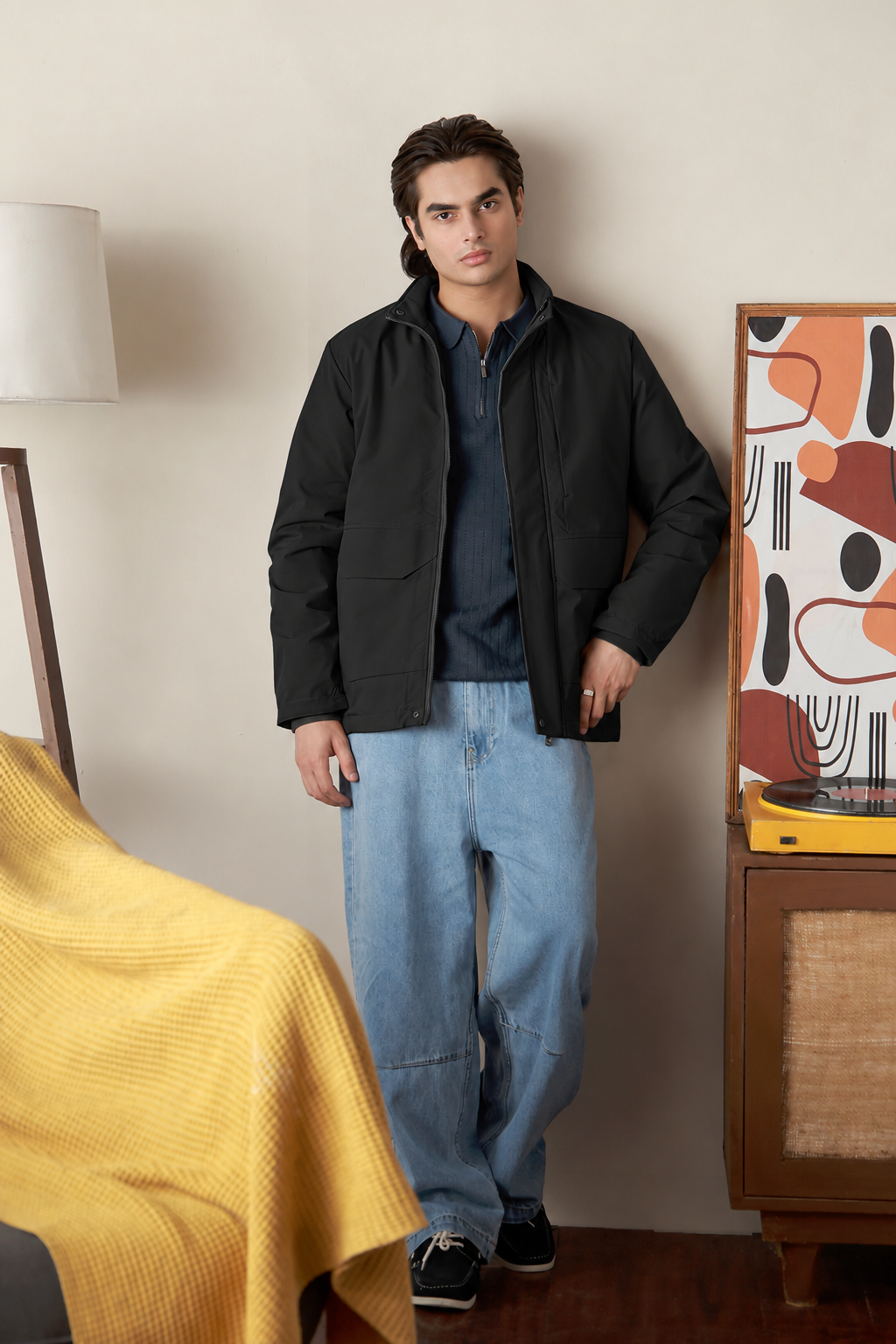 Mock Neck Jacket