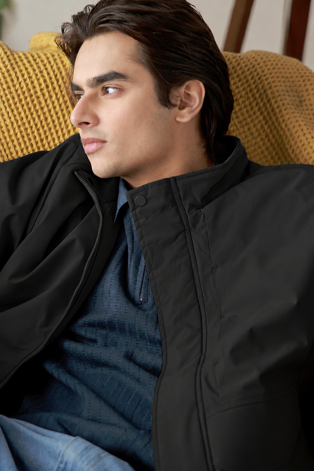 Mock Neck Jacket