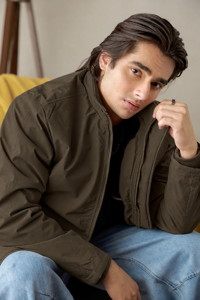 Mock Neck Jacket