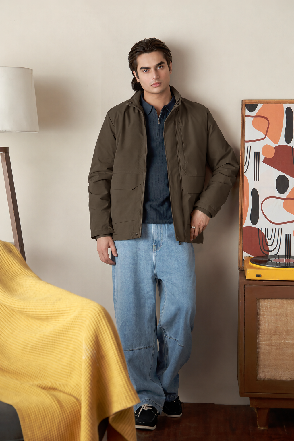 Mock Neck Jacket