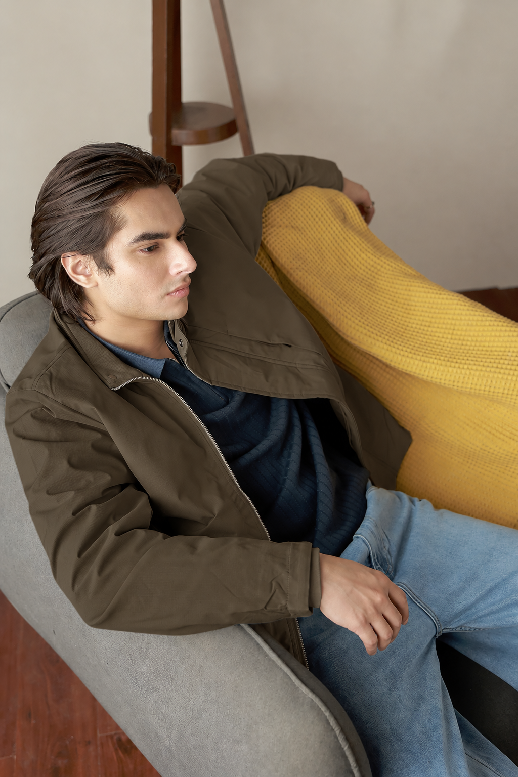 Mock Neck Jacket