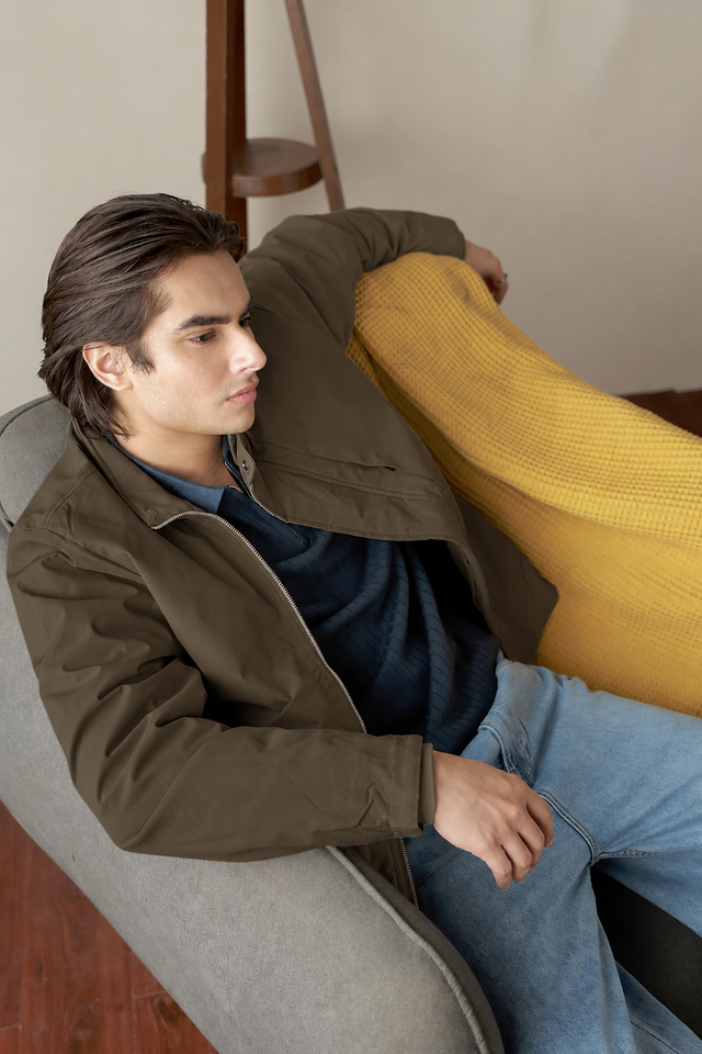 Mock Neck Jacket