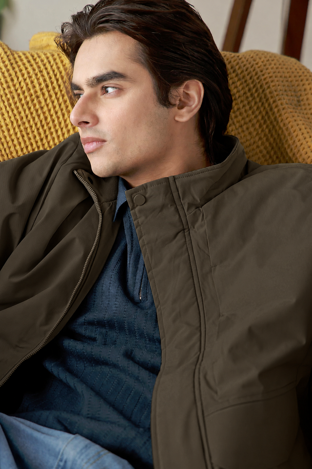 Mock Neck Jacket