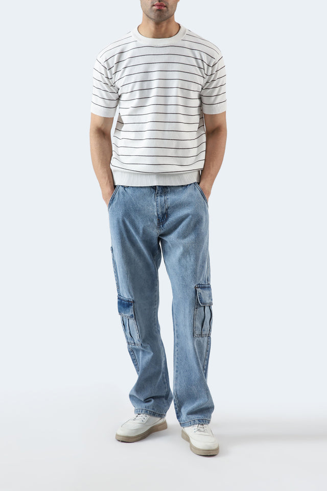 Crew Neck Striped T-Shirt