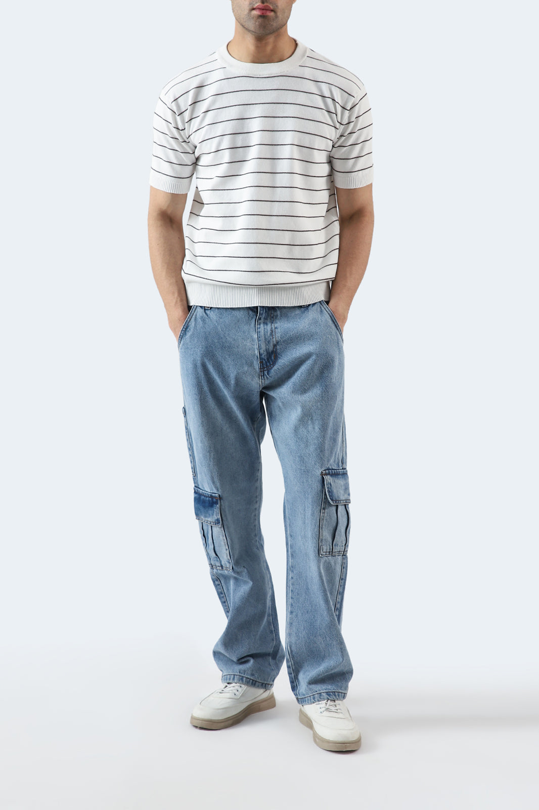 Crew Neck Striped T-Shirt