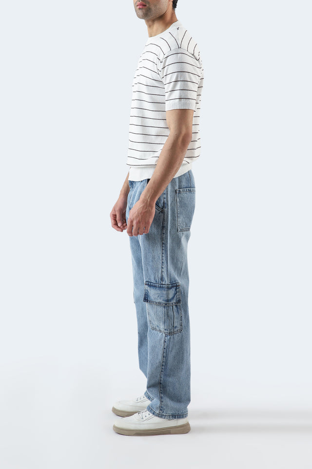 Crew Neck Striped T-Shirt