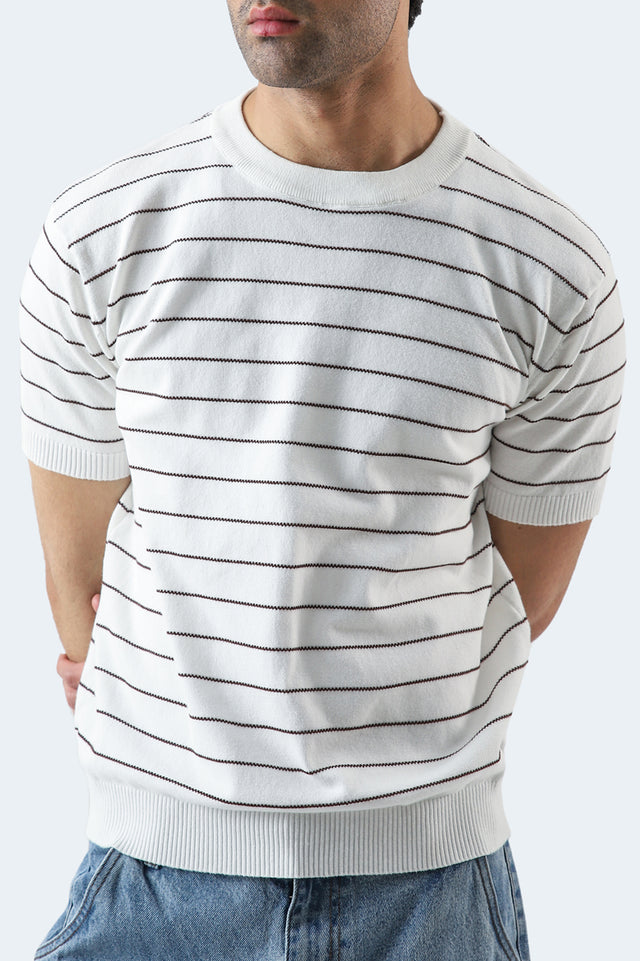 Crew Neck Striped T-Shirt