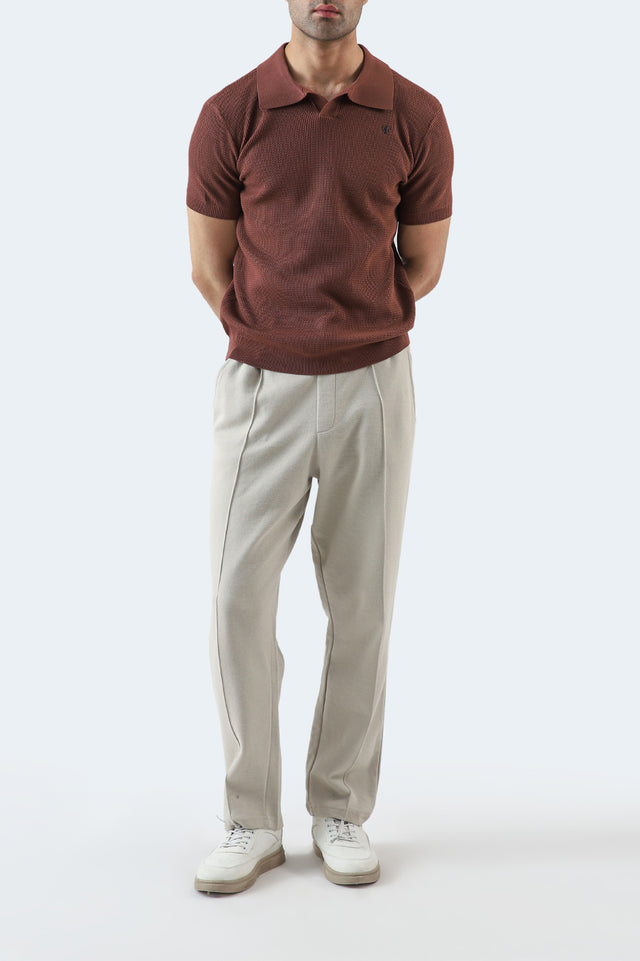 Johnny Collar Textured Polo