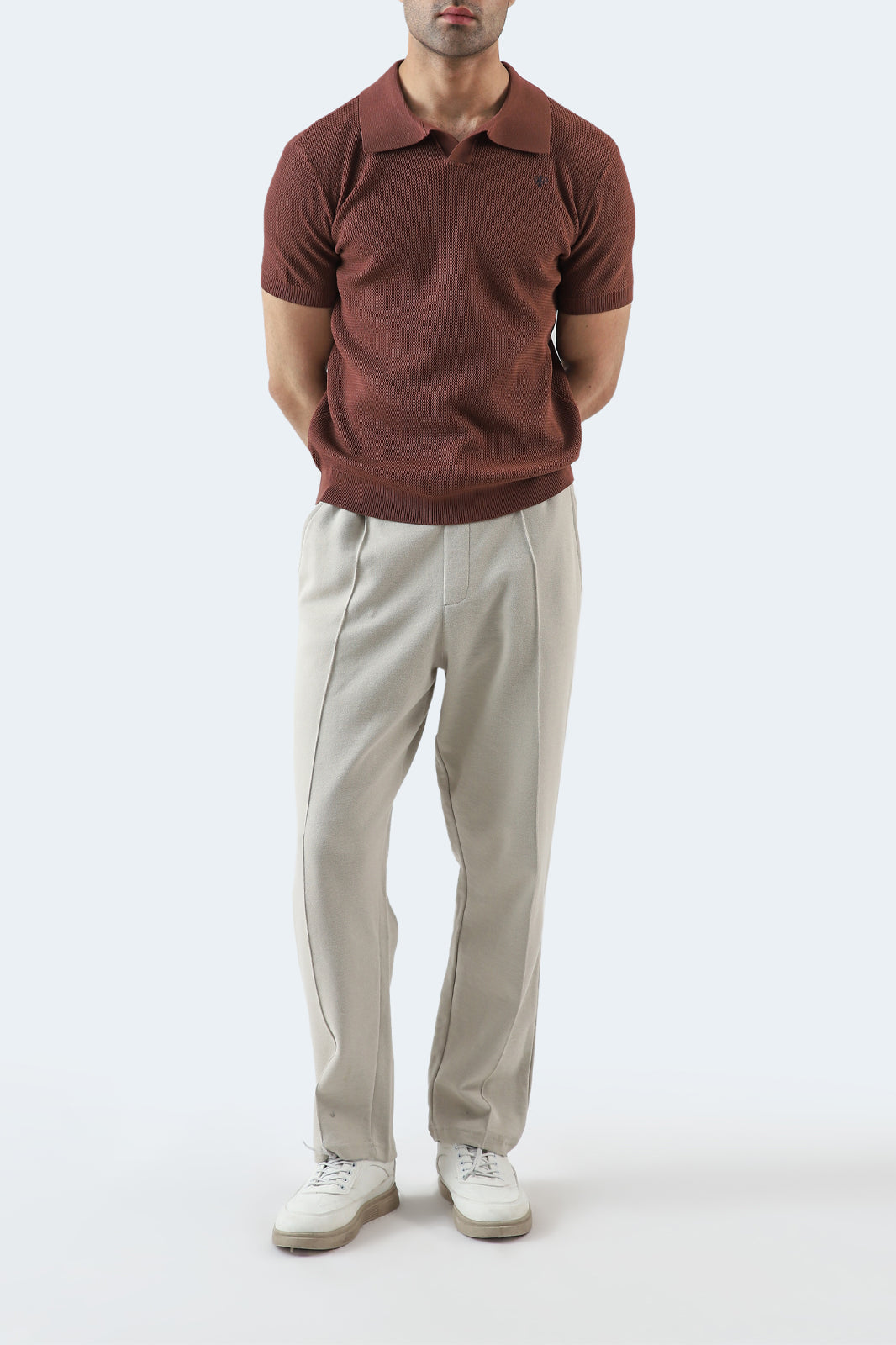 Johnny Collar Textured Polo