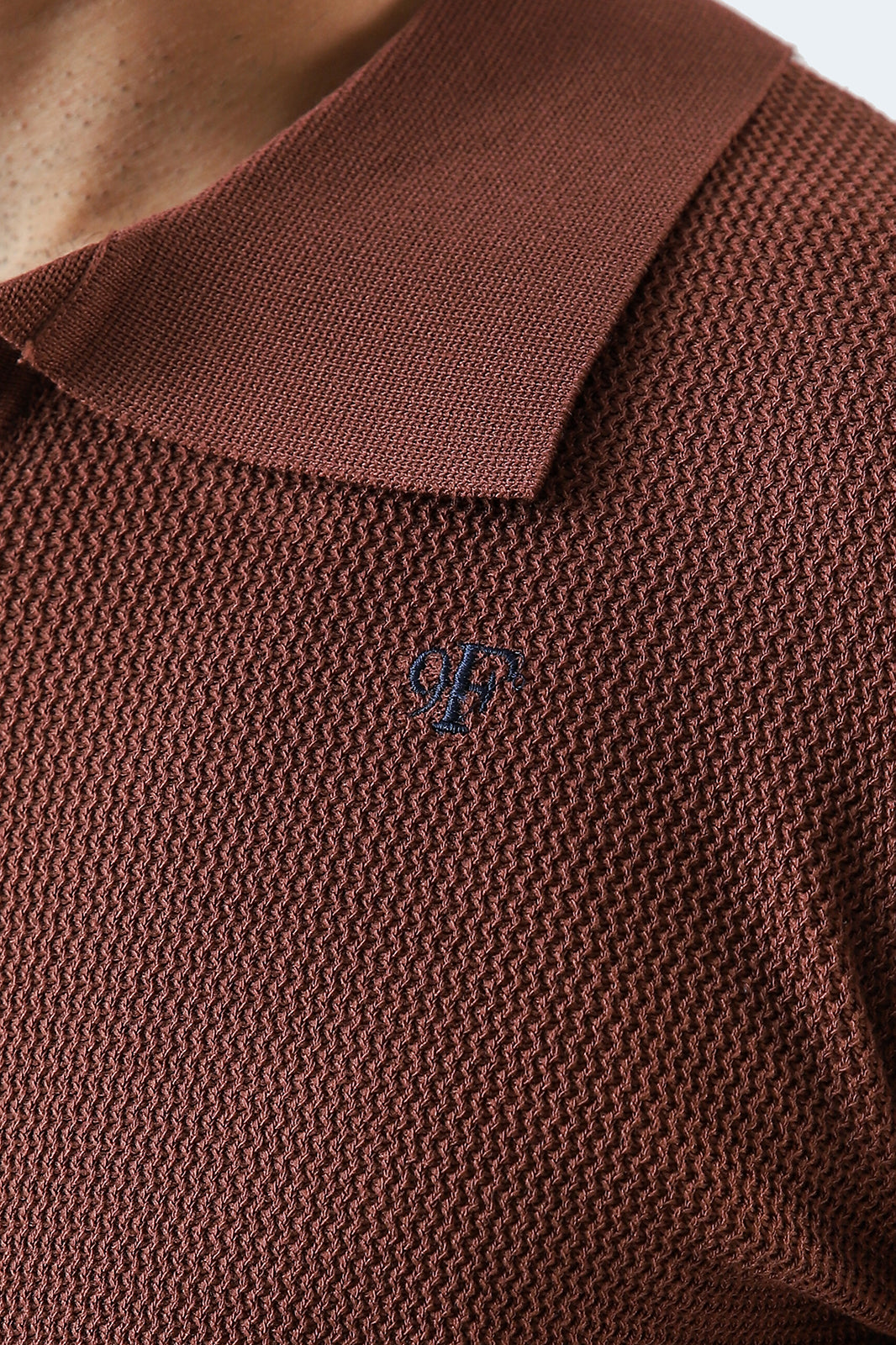 Johnny Collar Textured Polo
