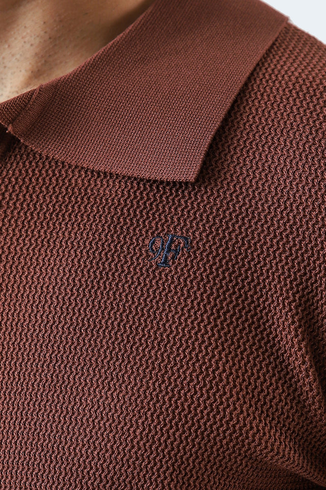 Johnny Collar Textured Polo