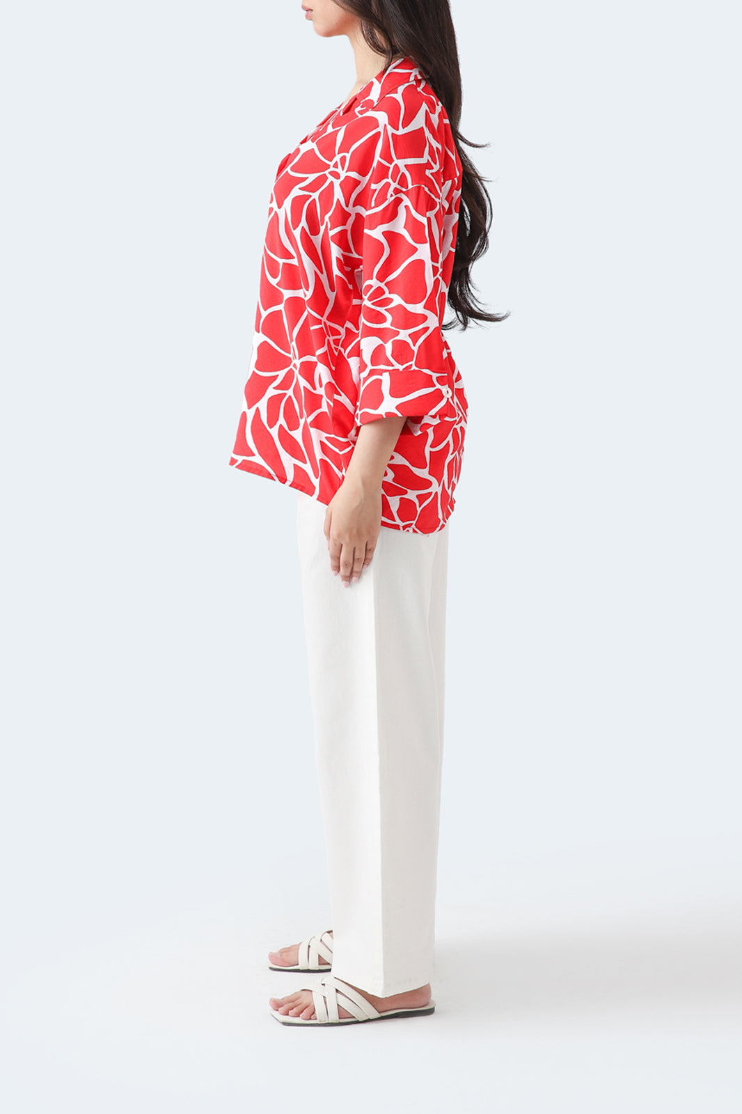 Printed Cuban Collar Shirt
