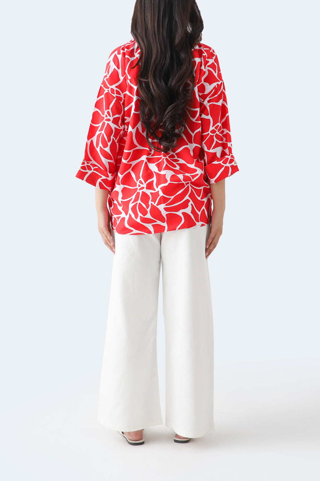 Printed Cuban Collar Shirt