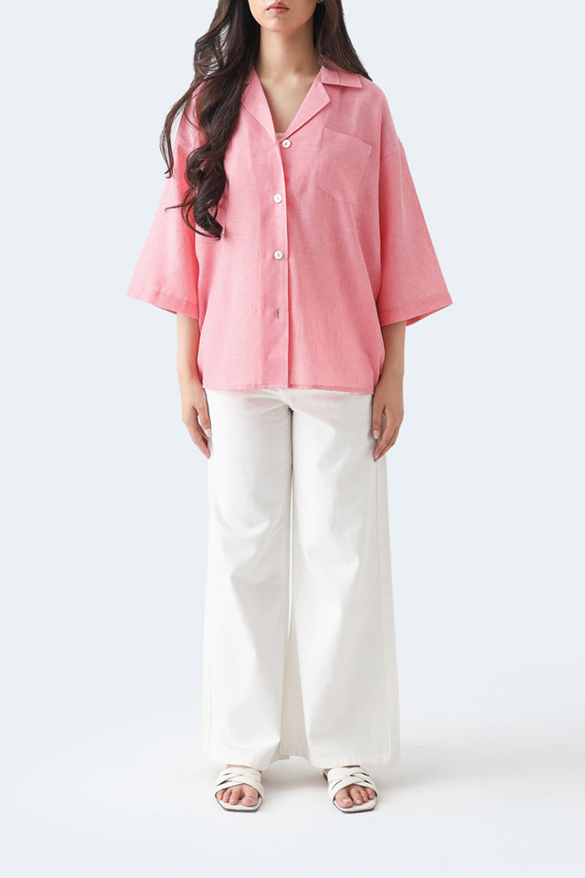 Basic Cuban Collar Shirt