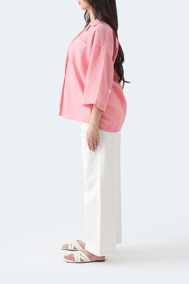 Basic Cuban Collar Shirt
