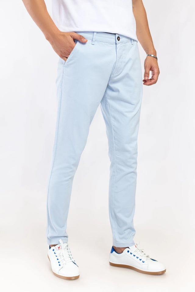 Basic Sky Blue Chinos - 9figure