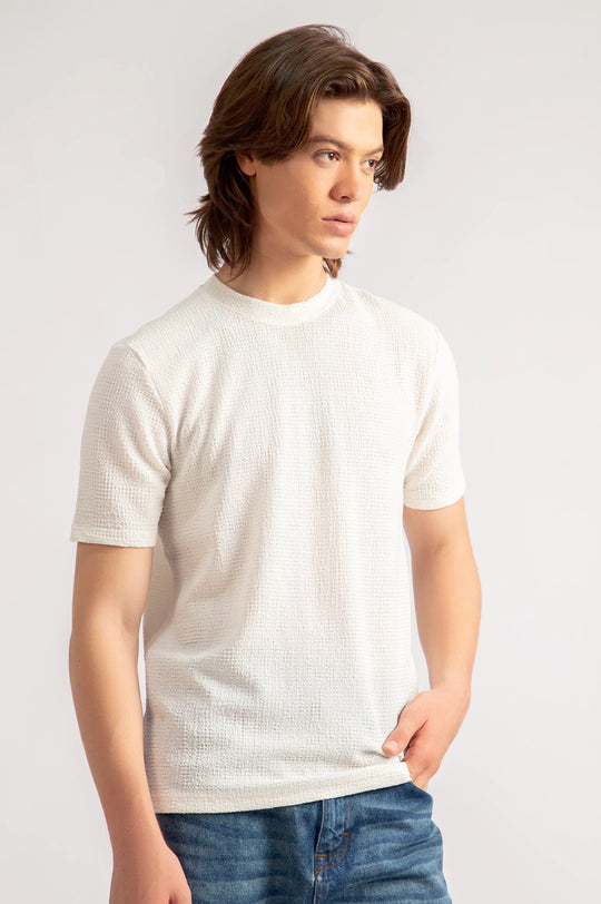 Basic Textured T-Shirt