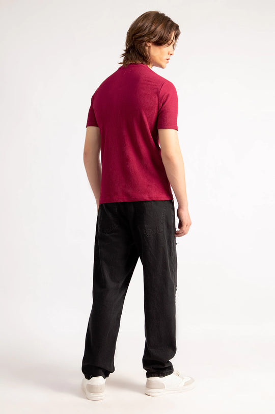 Basic Textured T-Shirt