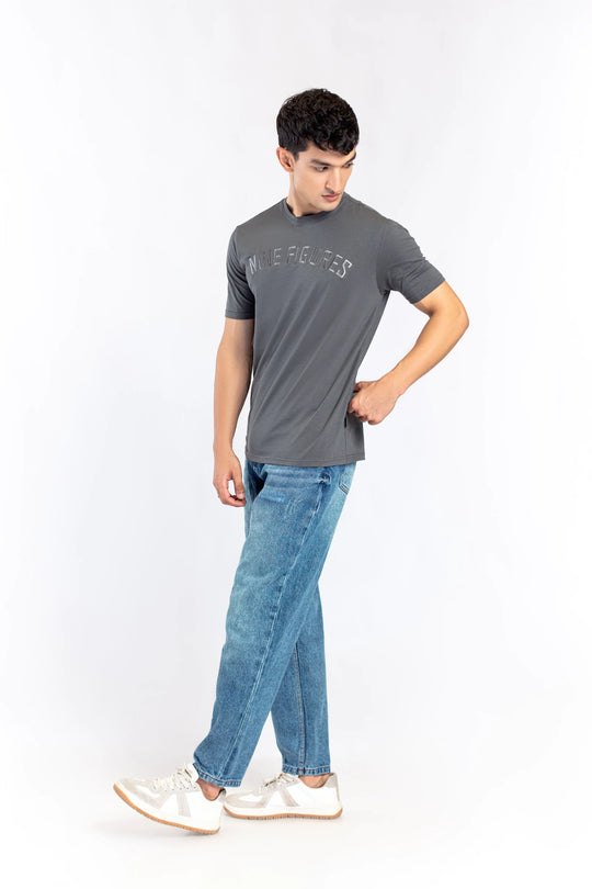 Basic Texted T-Shirt - 9figure