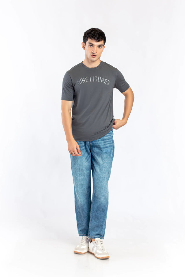 Basic Texted T-Shirt - 9figure