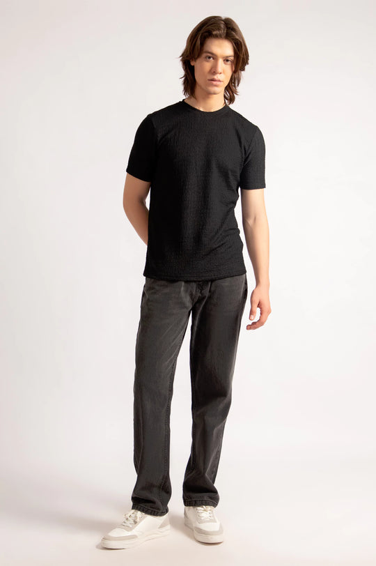 Basic Textured T-Shirt