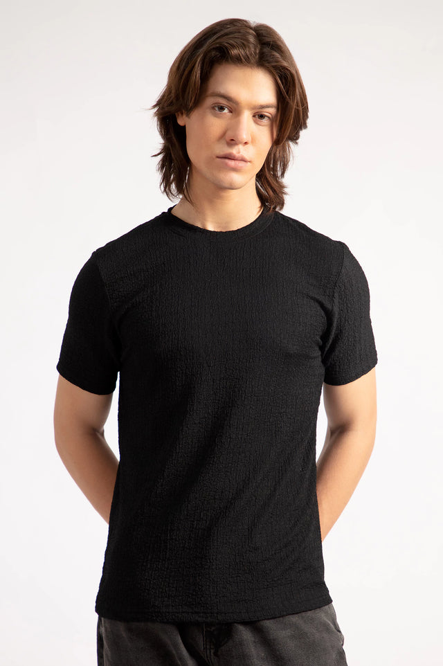 Basic Textured T-Shirt