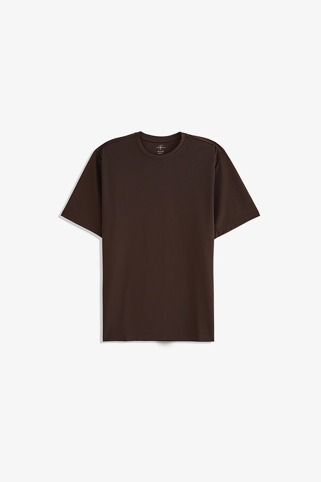 Textured Crew Neck T-Shirt