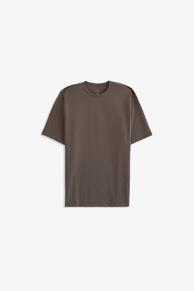 Textured Crew Neck T-Shirt