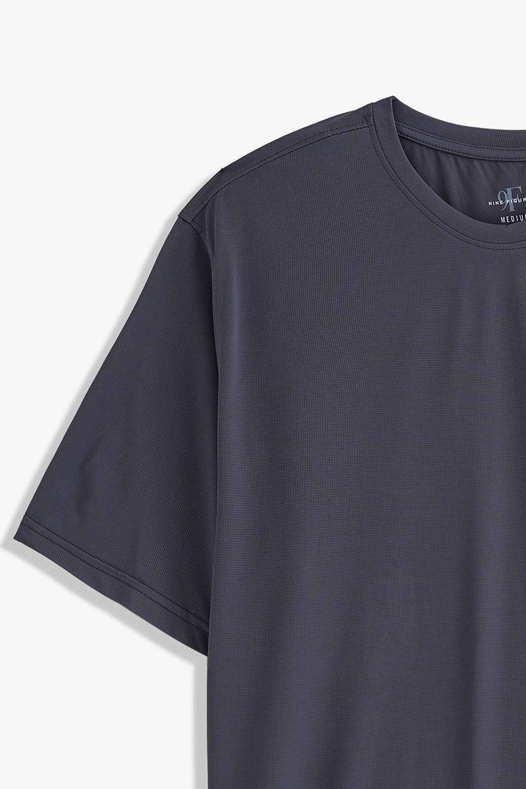 Textured Crew Neck T-Shirt