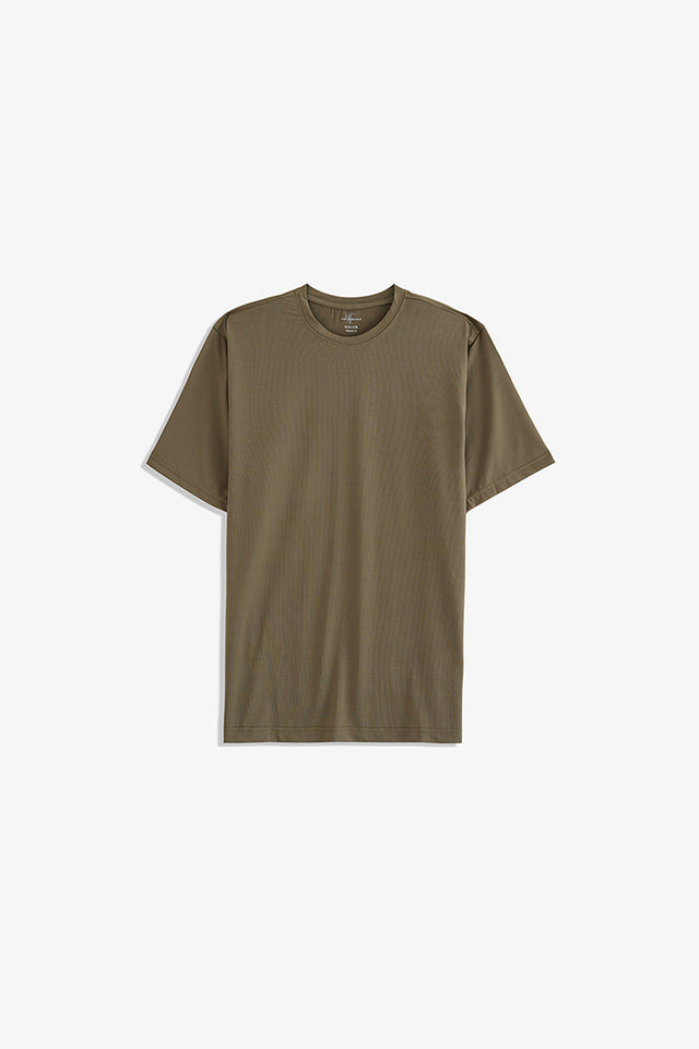 Textured Crew Neck T-Shirt