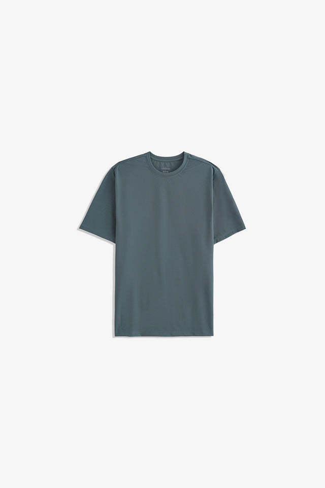 Textured Crew Neck T-Shirt