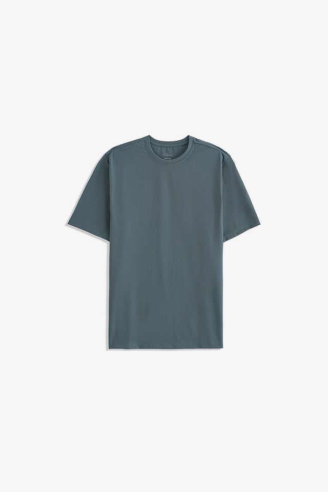 Textured Crew Neck T-Shirt