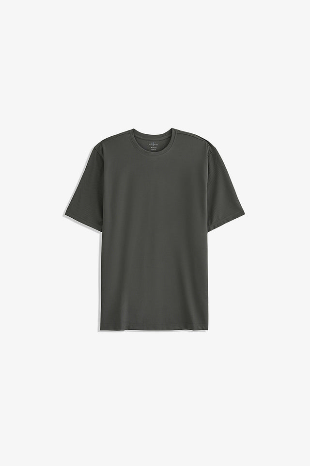 Textured Crew Neck T-Shirt