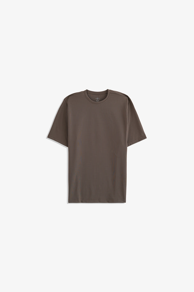 Textured Crew Neck T-Shirt
