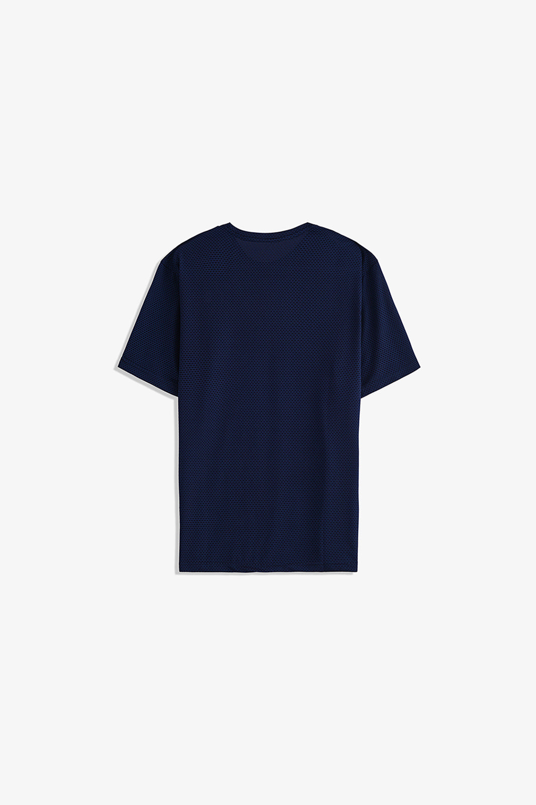 Textured Crew Neck T-Shirt
