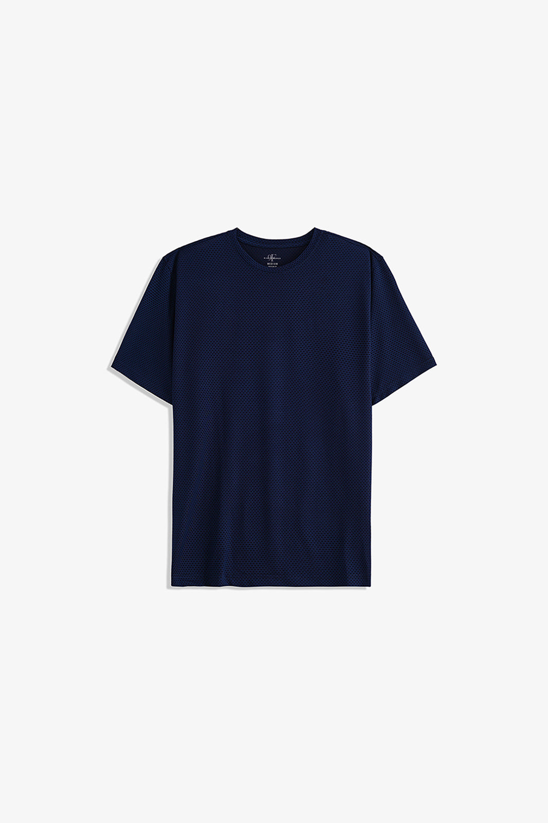 Textured Crew Neck T-Shirt