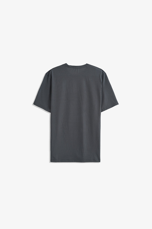 Textured Crew Neck T-Shirt