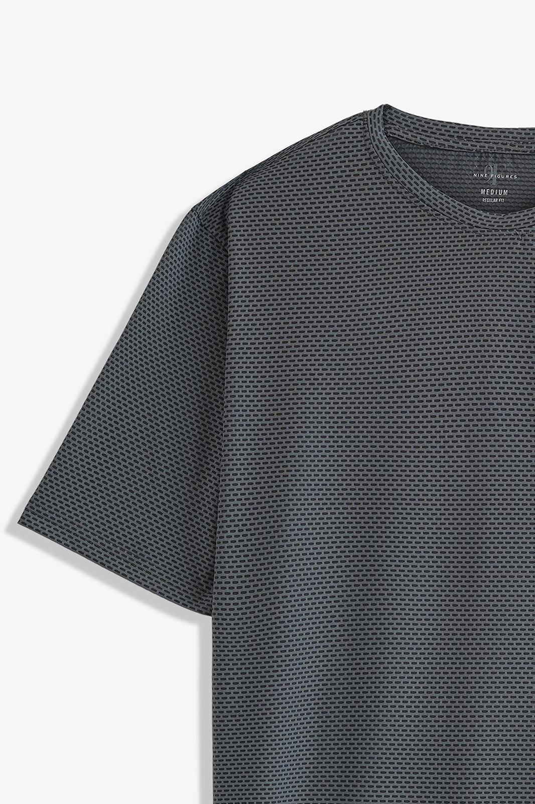 Textured Crew Neck T-Shirt