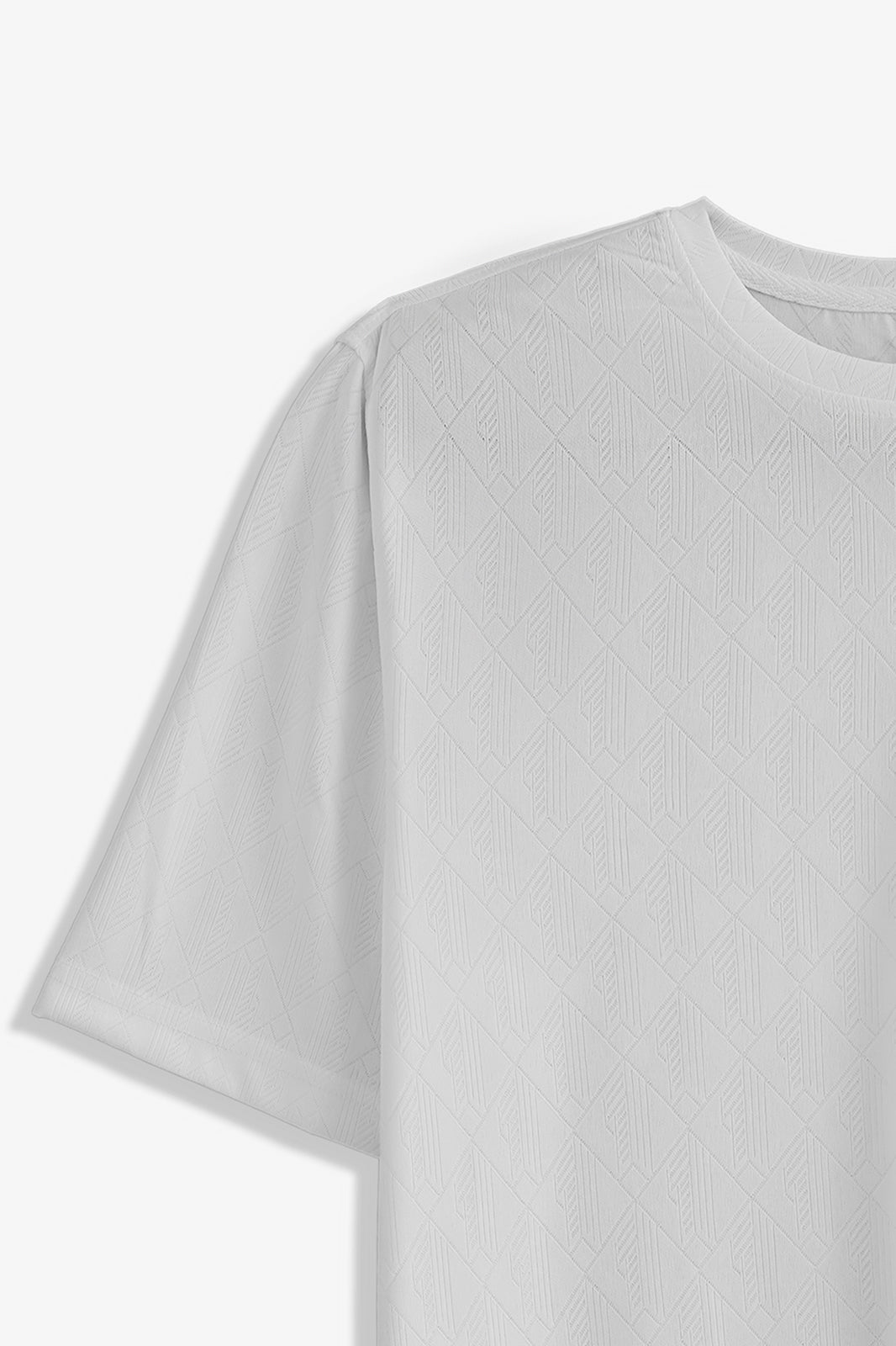 Crew Neck Textured T-Shirt